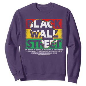 Black Wall Street Sweatshirt Tulsa Black History Month Africa Map TS11 Purple Print Your Wear