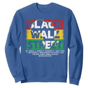 Black Wall Street Sweatshirt Tulsa Black History Month Africa Map TS11 Royal Blue Print Your Wear