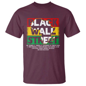 Black Wall Street T Shirt Tulsa Black History Month Africa Map TS11 Maroon Print Your Wear