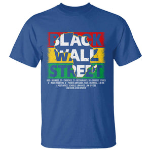 Black Wall Street T Shirt Tulsa Black History Month Africa Map TS11 Royal Blue Print Your Wear