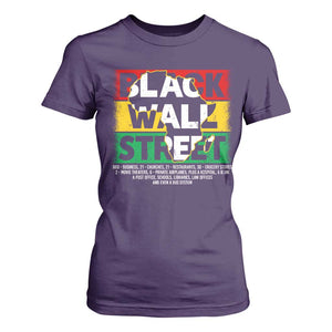 Black Wall Street T Shirt For Women Tulsa Black History Month Africa Map TS11 Purple Print Your Wear