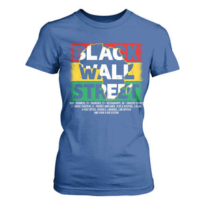 Black Wall Street T Shirt For Women Tulsa Black History Month Africa Map TS11 Royal Blue Print Your Wear