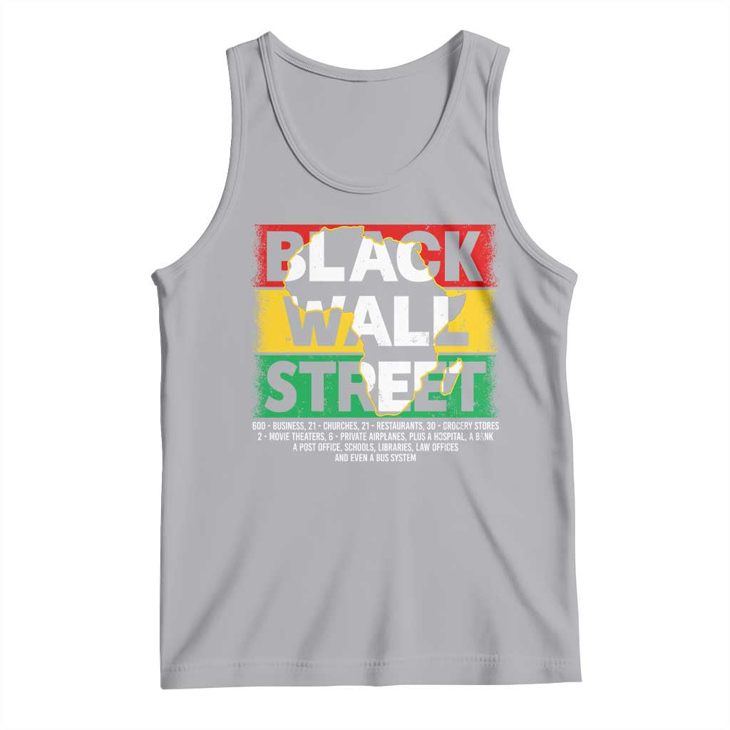 Black Wall Street Tank Top Tulsa Black History Month Africa Map TS11 Athletic Heather Print Your Wear