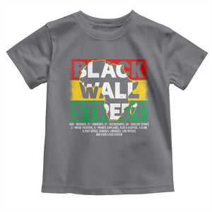 Black Wall Street Toddler T Shirt Tulsa Black History Month Africa Map TS11 Charcoal Print Your Wear