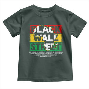 Black Wall Street Toddler T Shirt Tulsa Black History Month Africa Map TS11 Dark Forest Green Print Your Wear