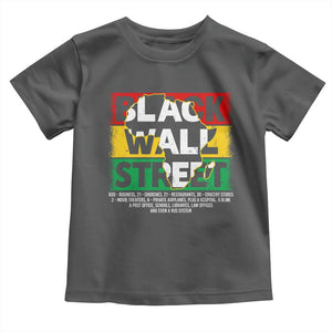 Black Wall Street Toddler T Shirt Tulsa Black History Month Africa Map TS11 Dark Heather Print Your Wear