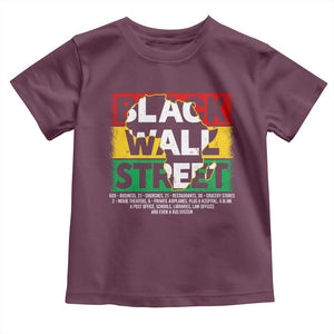 Black Wall Street Toddler T Shirt Tulsa Black History Month Africa Map TS11 Maroon Print Your Wear