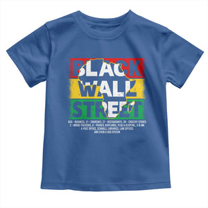 Black Wall Street Toddler T Shirt Tulsa Black History Month Africa Map TS11 Royal Blue Print Your Wear