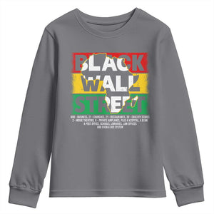 Black Wall Street Youth Sweatshirt Tulsa Black History Month Africa Map TS11 Charcoal Print Your Wear