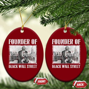 Founder Of Black Wall Street O.W. Gurley Ceramic Ornament Black History Month TS11 Print Your Wear
