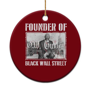 Founder Of Black Wall Street O.W. Gurley Ceramic Ornament Black History Month TS11 1pc Red Print Your Wear