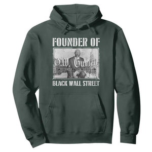 Founder Of Black Wall Street O.W. Gurley Hoodie Black History Month TS11 Dark Forest Green Print Your Wear