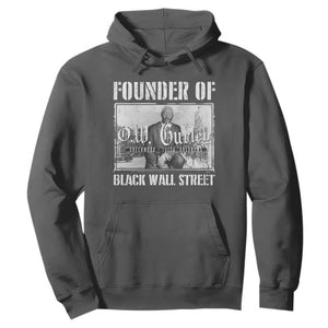 Founder Of Black Wall Street O.W. Gurley Hoodie Black History Month TS11 Dark Heather Print Your Wear