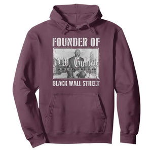 Founder Of Black Wall Street O.W. Gurley Hoodie Black History Month TS11 Maroon Print Your Wear