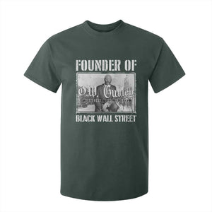 Founder Of Black Wall Street O.W. Gurley T Shirt For Kid Black History Month TS11 Dark Forest Green Print Your Wear