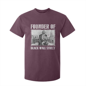 Founder Of Black Wall Street O.W. Gurley T Shirt For Kid Black History Month TS11 Maroon Print Your Wear