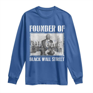 Founder Of Black Wall Street O.W. Gurley Long Sleeve Shirt Black History Month TS11 Royal Blue Print Your Wear