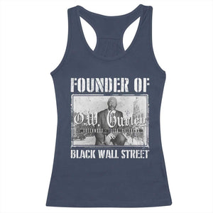 Founder Of Black Wall Street O.W. Gurley Racerback Tank Top Black History Month TS11 Navy Print Your Wear