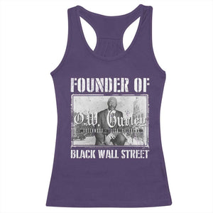 Founder Of Black Wall Street O.W. Gurley Racerback Tank Top Black History Month TS11 Purple Print Your Wear