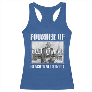 Founder Of Black Wall Street O.W. Gurley Racerback Tank Top Black History Month TS11 Royal Blue Print Your Wear