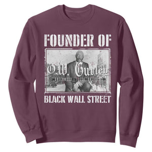 Founder Of Black Wall Street O.W. Gurley Sweatshirt Black History Month TS11 Maroon Print Your Wear