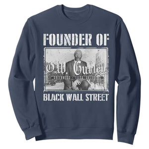 Founder Of Black Wall Street O.W. Gurley Sweatshirt Black History Month TS11 Navy Print Your Wear