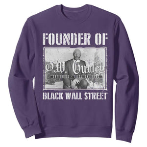 Founder Of Black Wall Street O.W. Gurley Sweatshirt Black History Month TS11 Purple Print Your Wear