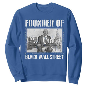 Founder Of Black Wall Street O.W. Gurley Sweatshirt Black History Month TS11 Royal Blue Print Your Wear