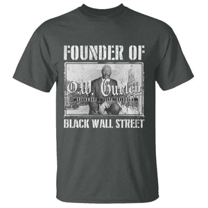 Founder Of Black Wall Street O.W. Gurley T Shirt Black History Month TS11 Dark Heather Print Your Wear