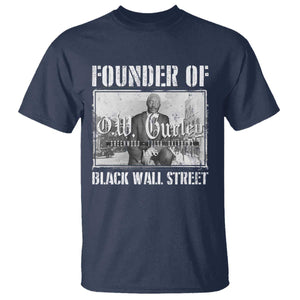 Founder Of Black Wall Street O.W. Gurley T Shirt Black History Month TS11 Navy Print Your Wear