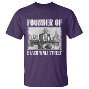 Founder Of Black Wall Street O.W. Gurley T Shirt Black History Month TS11 Purple Print Your Wear