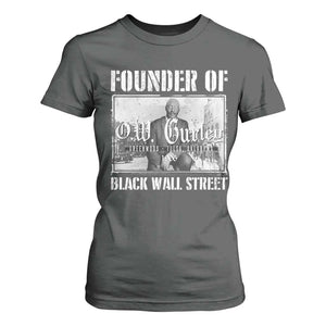 Founder Of Black Wall Street O.W. Gurley T Shirt For Women Black History Month TS11 Dark Heather Print Your Wear