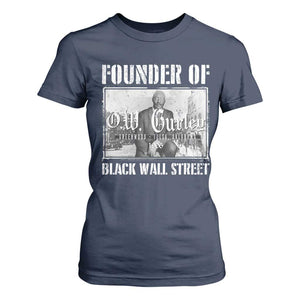 Founder Of Black Wall Street O.W. Gurley T Shirt For Women Black History Month TS11 Navy Print Your Wear