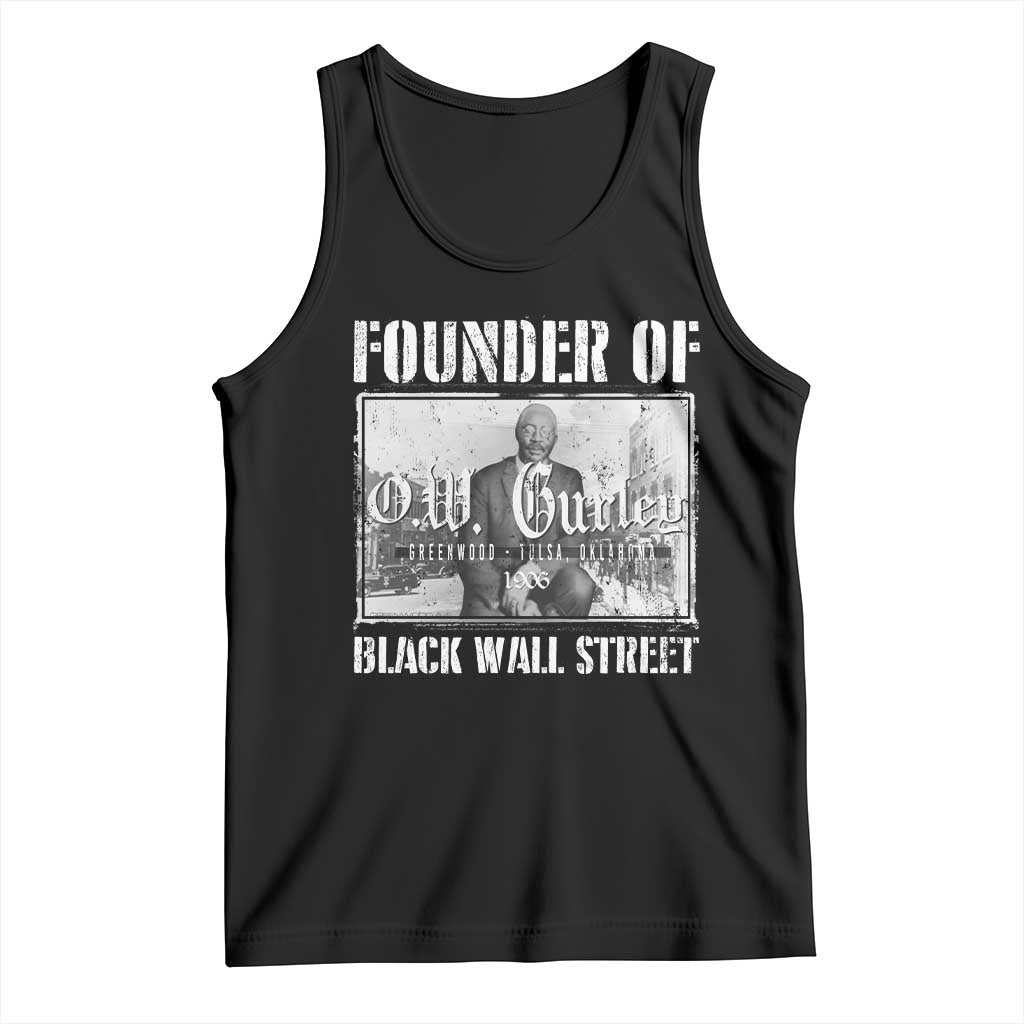 Founder Of Black Wall Street O.W. Gurley Tank Top Black History Month TS11 Black Print Your Wear