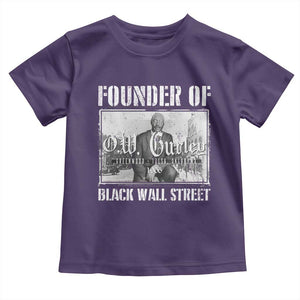 Founder Of Black Wall Street O.W. Gurley Toddler T Shirt Black History Month TS11 Purple Print Your Wear