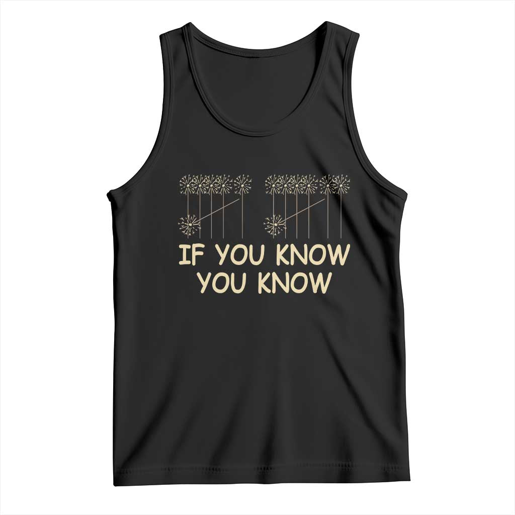 Funny 67 New Year Tank Top If You Know You Know Six Seven Meme Sparklers TS11 Black Print Your Wear