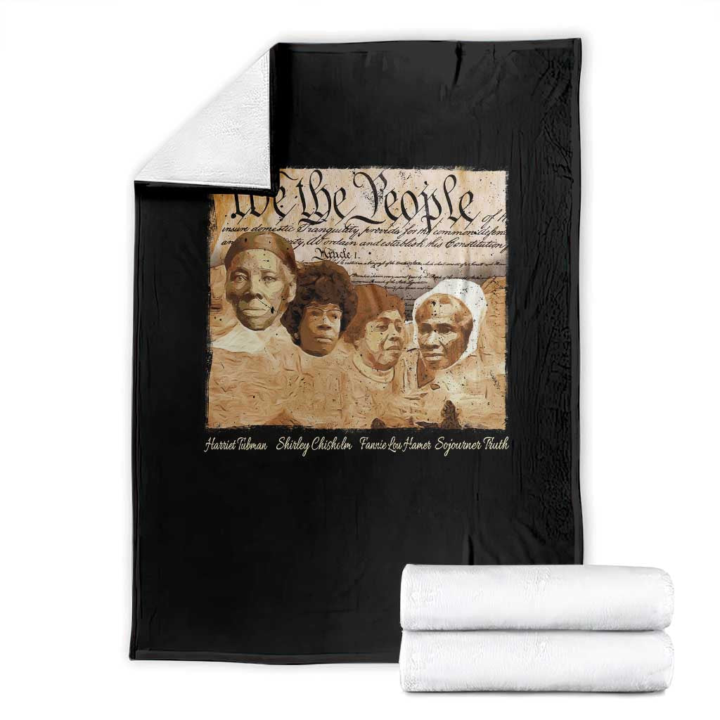 Black Women Leaders Throw Blanket Harriet Tubman Shirley Fannie Hamer Sojourner Truth Black History Month TS11 Black Print Your Wear