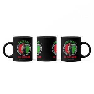 Harriet Tubman Coffee Mug Courage Is Freedom Black History Hero TS11 Print Your Wear