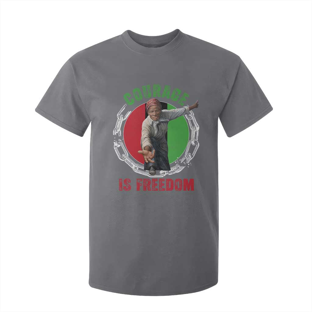 Harriet Tubman T Shirt For Kid Courage Is Freedom Black History Hero TS11 Charcoal Print Your Wear
