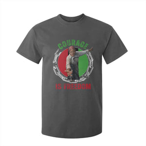 Harriet Tubman T Shirt For Kid Courage Is Freedom Black History Hero TS11 Dark Heather Print Your Wear