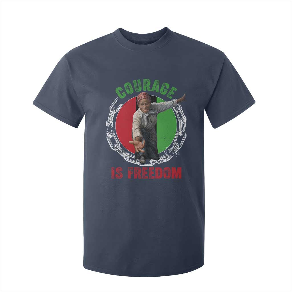 Harriet Tubman T Shirt For Kid Courage Is Freedom Black History Hero TS11 Navy Print Your Wear