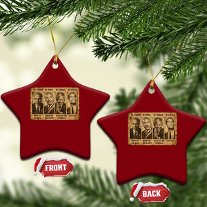 Black Leaders Ceramic Ornament Be Strong Be Brave Be Humble Be Badass African American History Month TS11 Print Your Wear