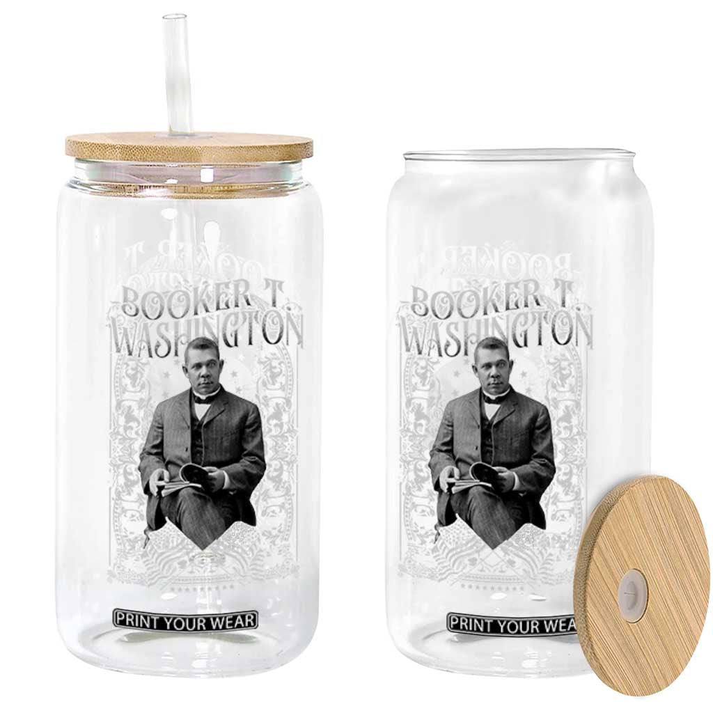 Booker Taliaferro Washington Glass Can African American Educator Black History TS11 Print Your Wear