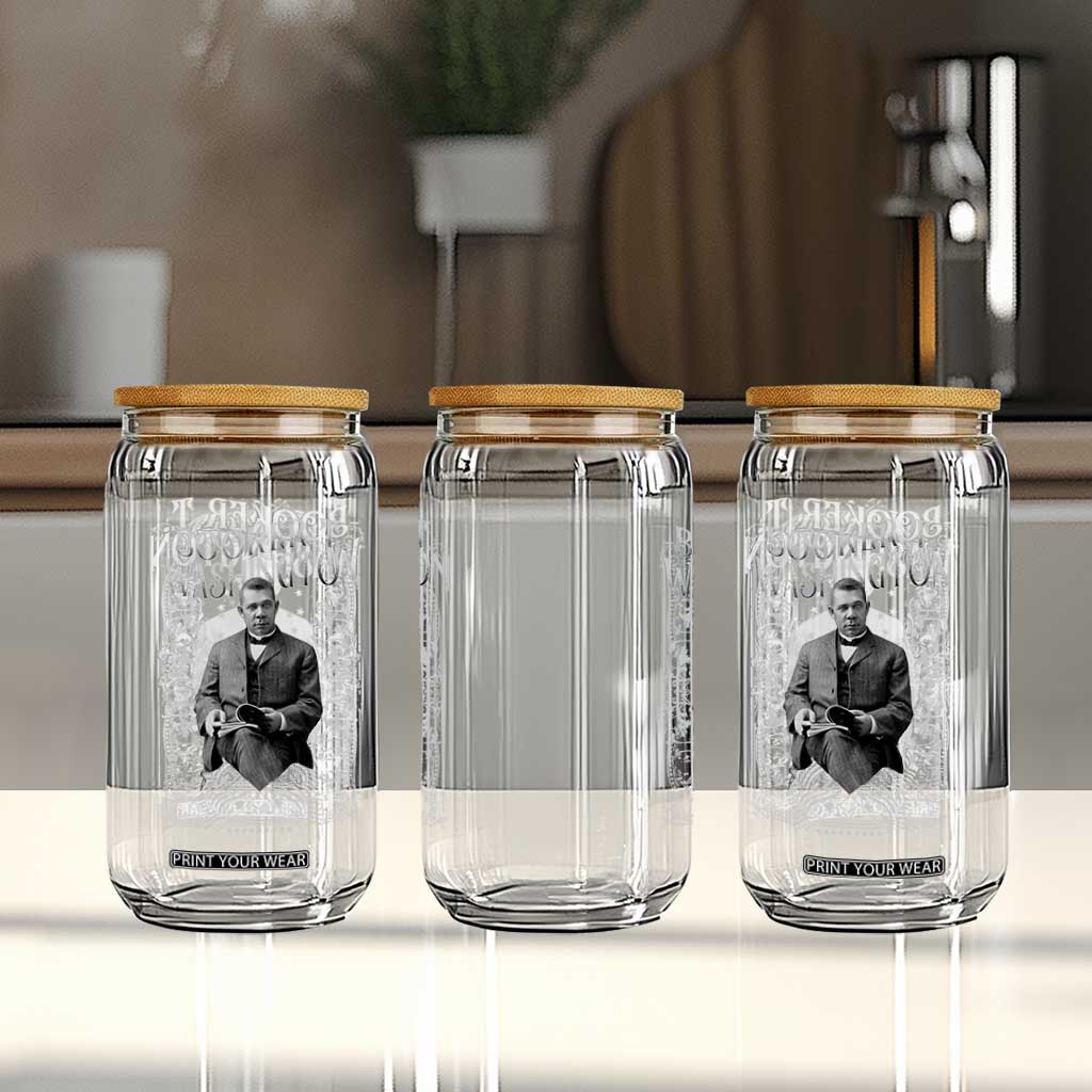 Booker Taliaferro Washington Glass Can African American Educator Black History TS11 Print Your Wear