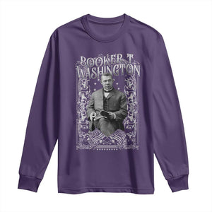 Booker Taliaferro Washington Long Sleeve Shirt African American Educator Black History TS11 Purple Print Your Wear