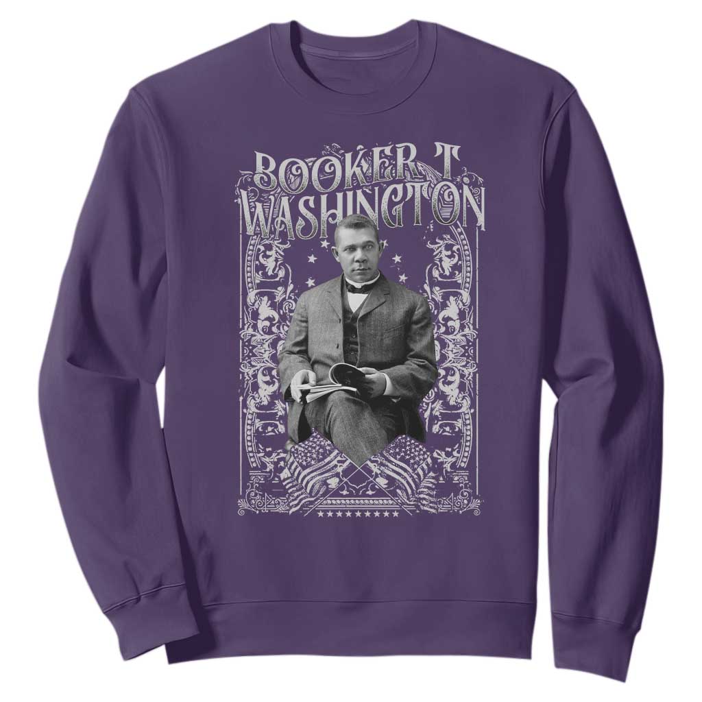 Booker Taliaferro Washington Sweatshirt African American Educator Black History TS11 Purple Print Your Wear
