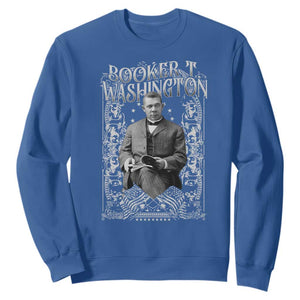 Booker Taliaferro Washington Sweatshirt African American Educator Black History TS11 Royal Blue Print Your Wear
