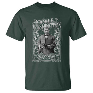 Booker Taliaferro Washington T Shirt African American Educator Black History TS11 Dark Forest Green Print Your Wear