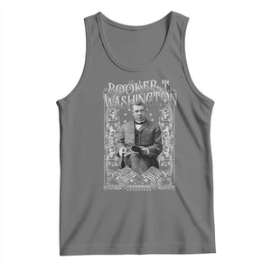 Booker Taliaferro Washington Tank Top African American Educator Black History TS11 Black Heather Print Your Wear