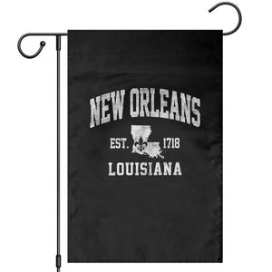 New Orleans Louisiana LA Est 1718 Garden Flag TS11 Black Print Your Wear